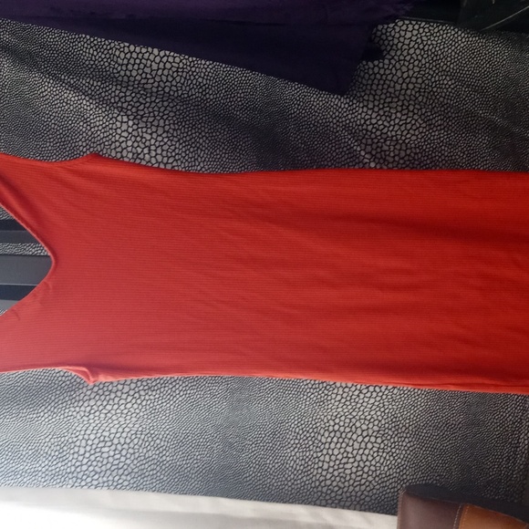 Above the knee Pumpkin Orange Safari dress - Picture 3 of 3